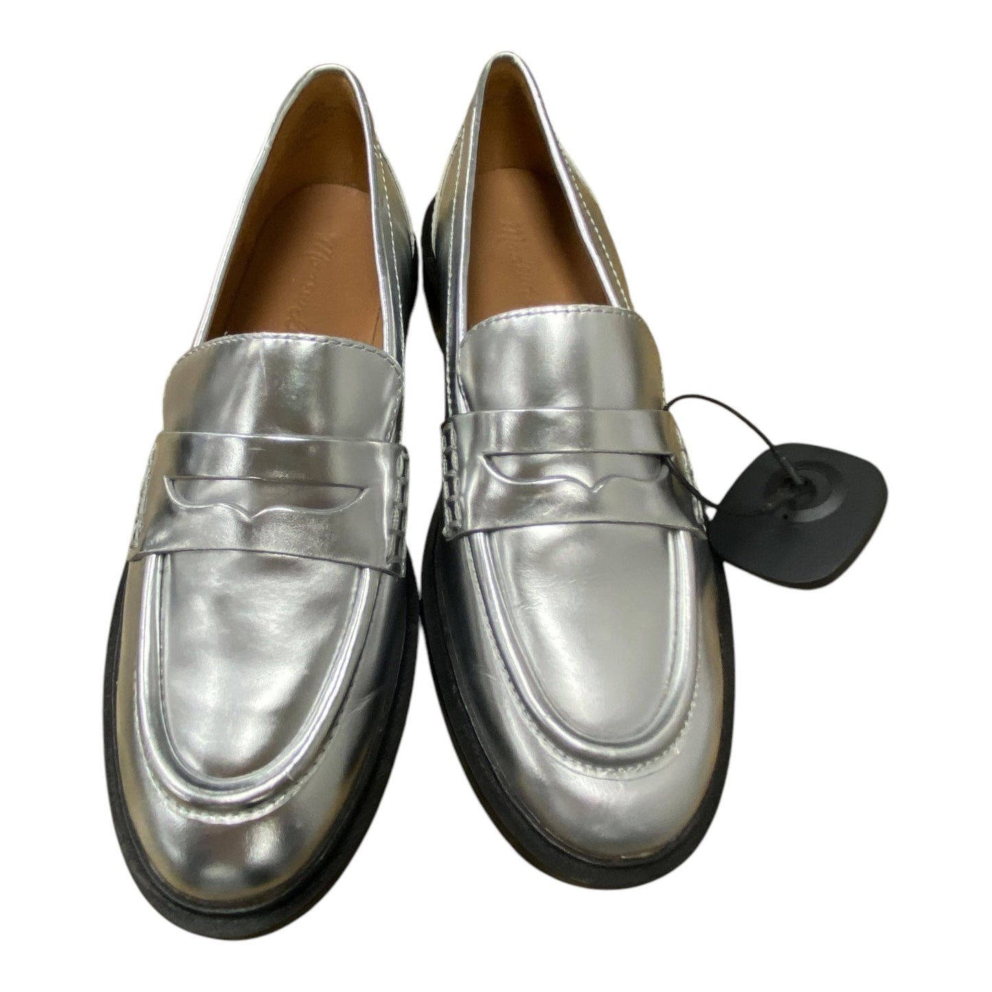 Shoes Heels Block By Madewell In Silver, Size: 6