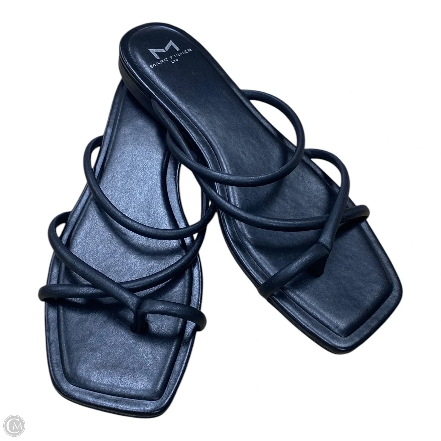 Sandals Flats By Marc Fisher In Black, Size: 8.5