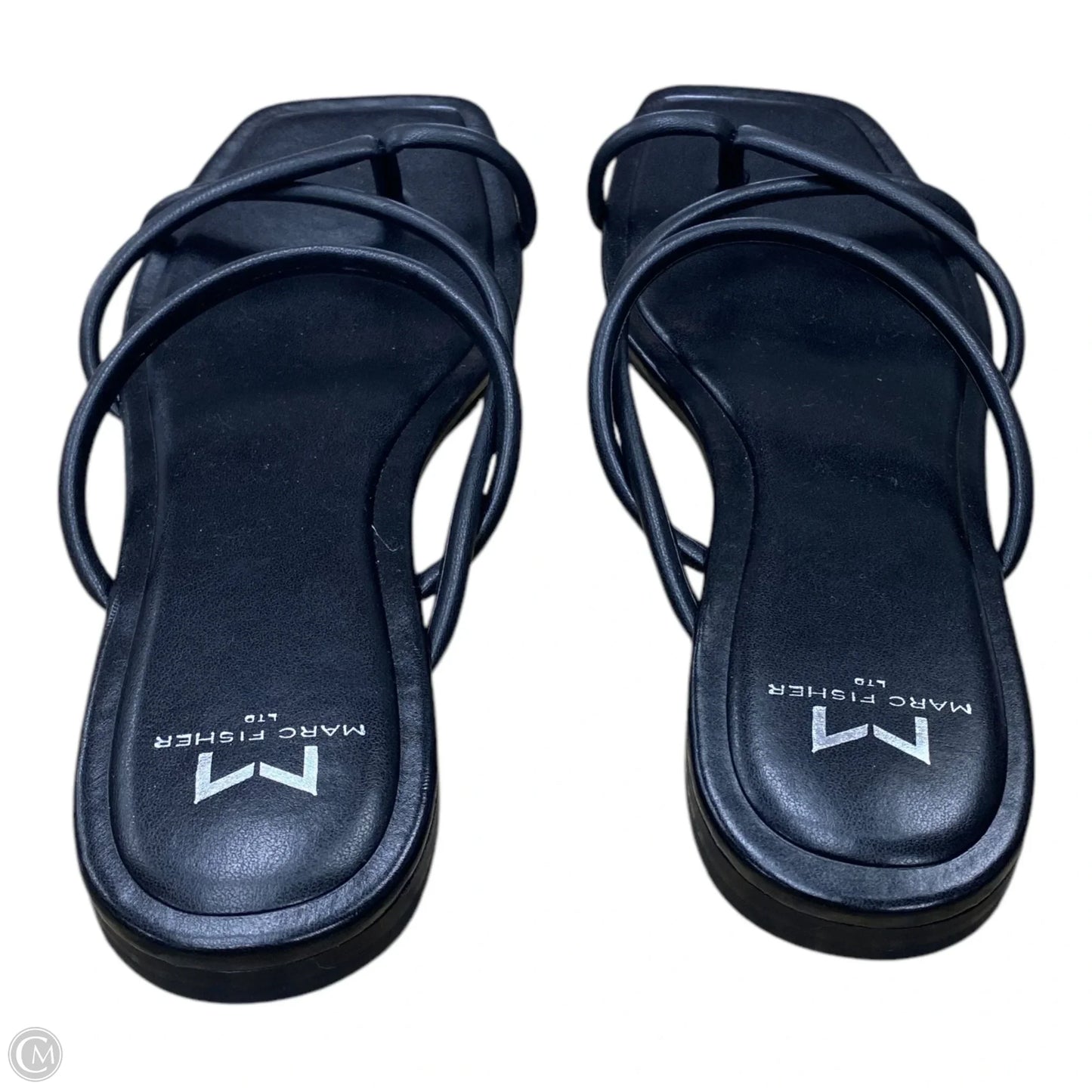 Sandals Flats By Marc Fisher In Black, Size: 8.5