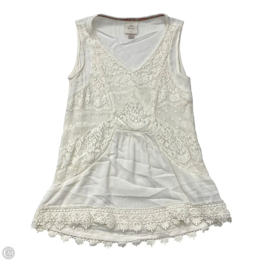 Top Sleeveless By Knox Rose In Cream, Size: Xs