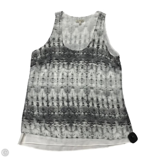 Top Sleeveless By Calvin Klein In Grey, Size: M