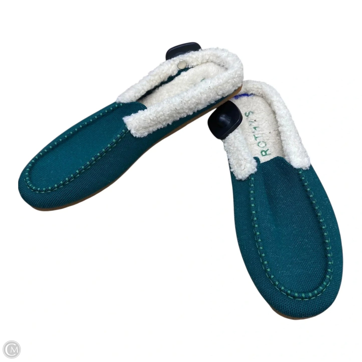 Slippers Designer By Rothys In Green