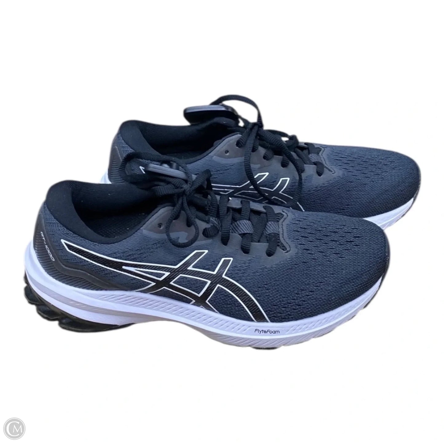 Shoes Athletic By Asics In Black & White, Size: 8
