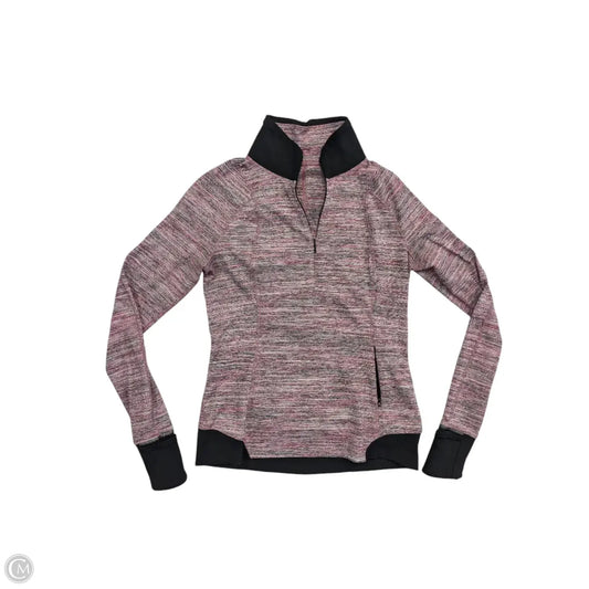 Athletic Top Long Sleeve Collar By Lululemon In Multi-colored, Size: 10