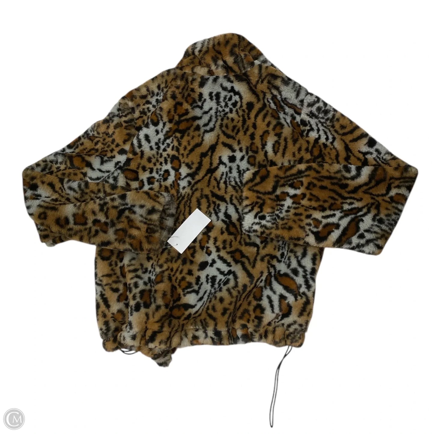 Jacket Faux Fur & Sherpa By Jou Jou In Animal Print, Size: M