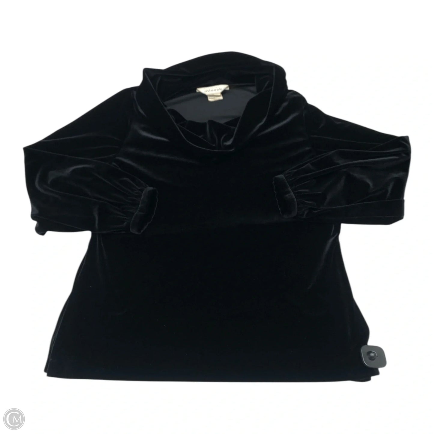 Top Long Sleeve Designer By Misook In Black, Size: M