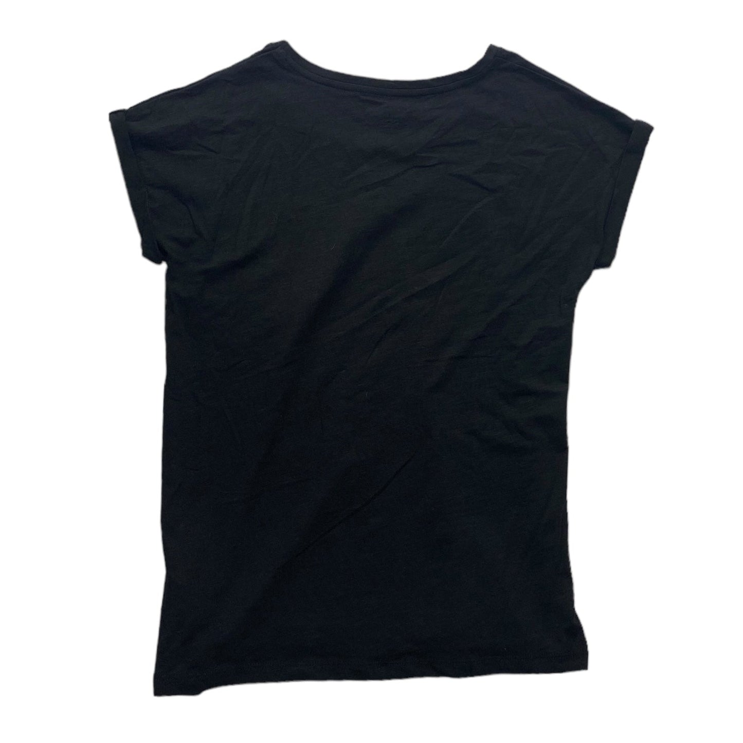 Black Top Short Sleeve Basic Max Studio, Size Xs