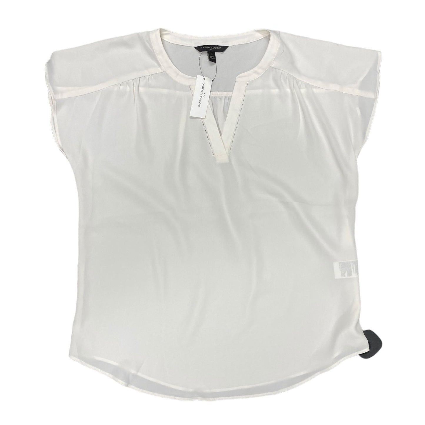 Cream Top Short Sleeve Banana Republic, Size S