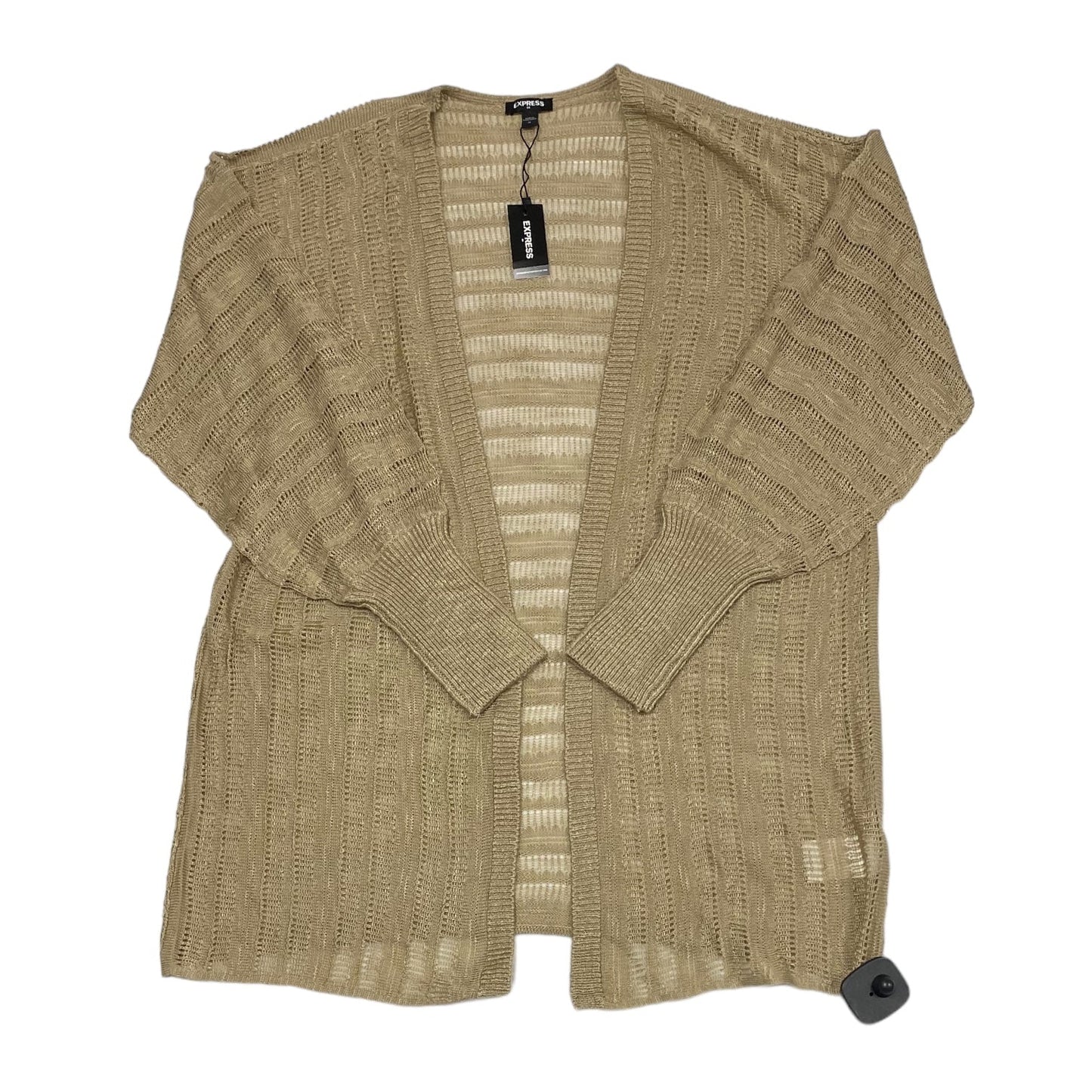 Taupe Sweater Cardigan Express, Size M