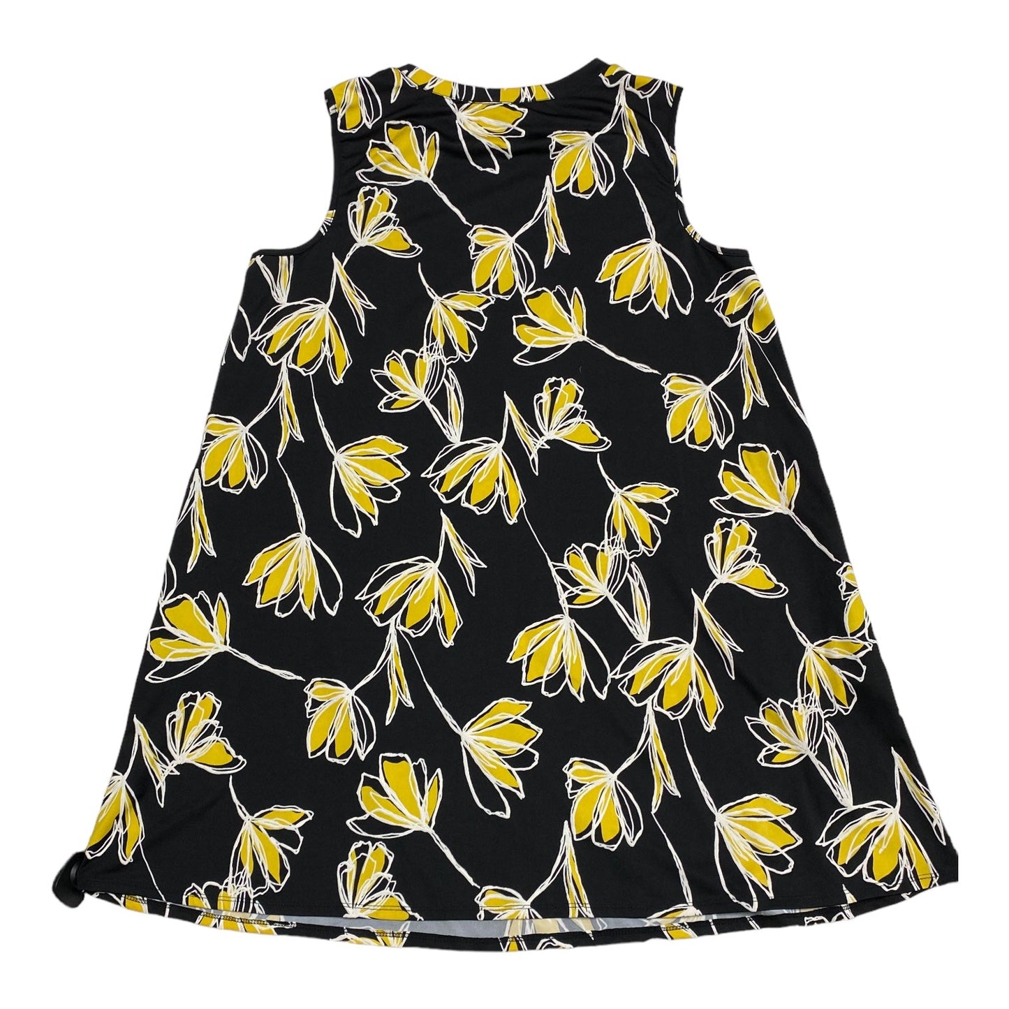 Black & Yellow Dress Casual Midi Apt 9, Size Xxl