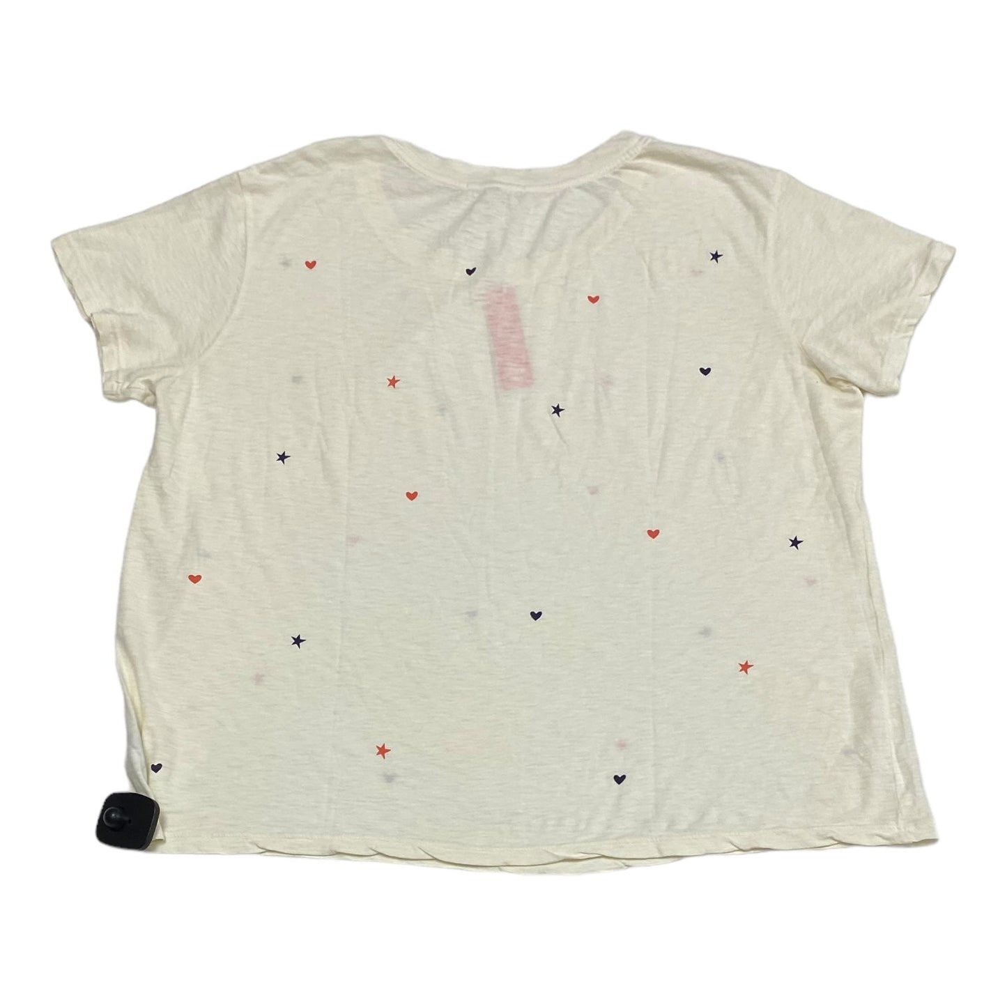 Top Short Sleeve By Sundry In Cream, Size: M