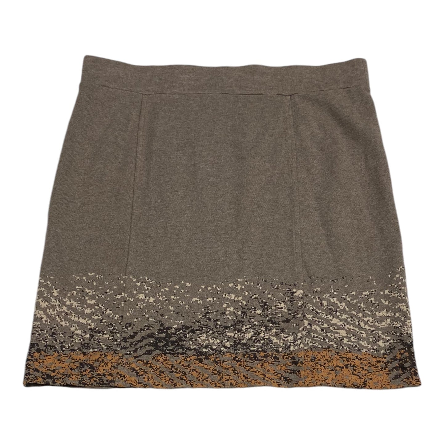 Skirt Midi By Nic + Zoe In Taupe, Size: L