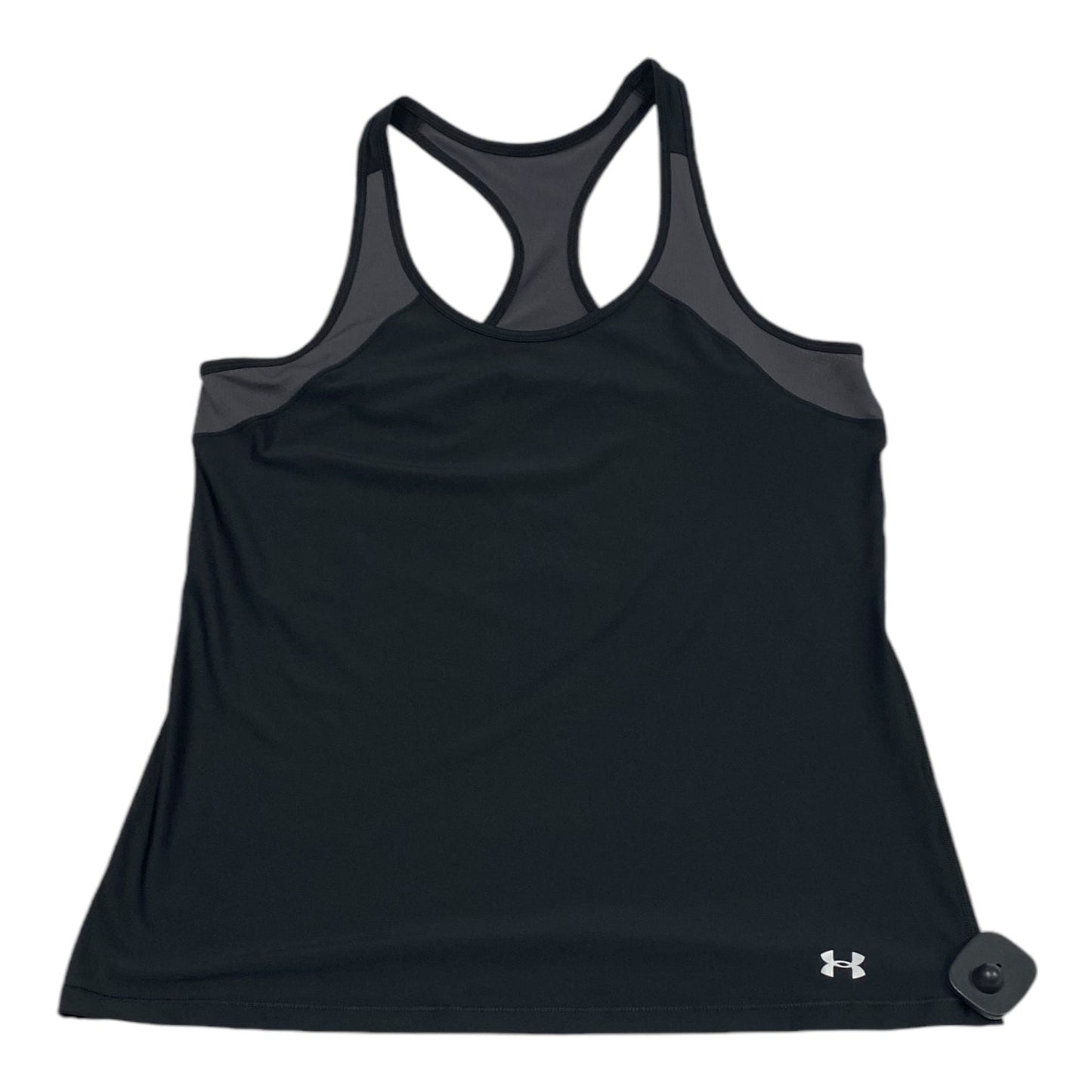 Athletic Tank Top By Under Armour In Black & Grey, Size: M