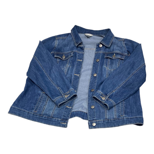 Jacket Denim By Cj Banks In Blue Denim, Size: 2x