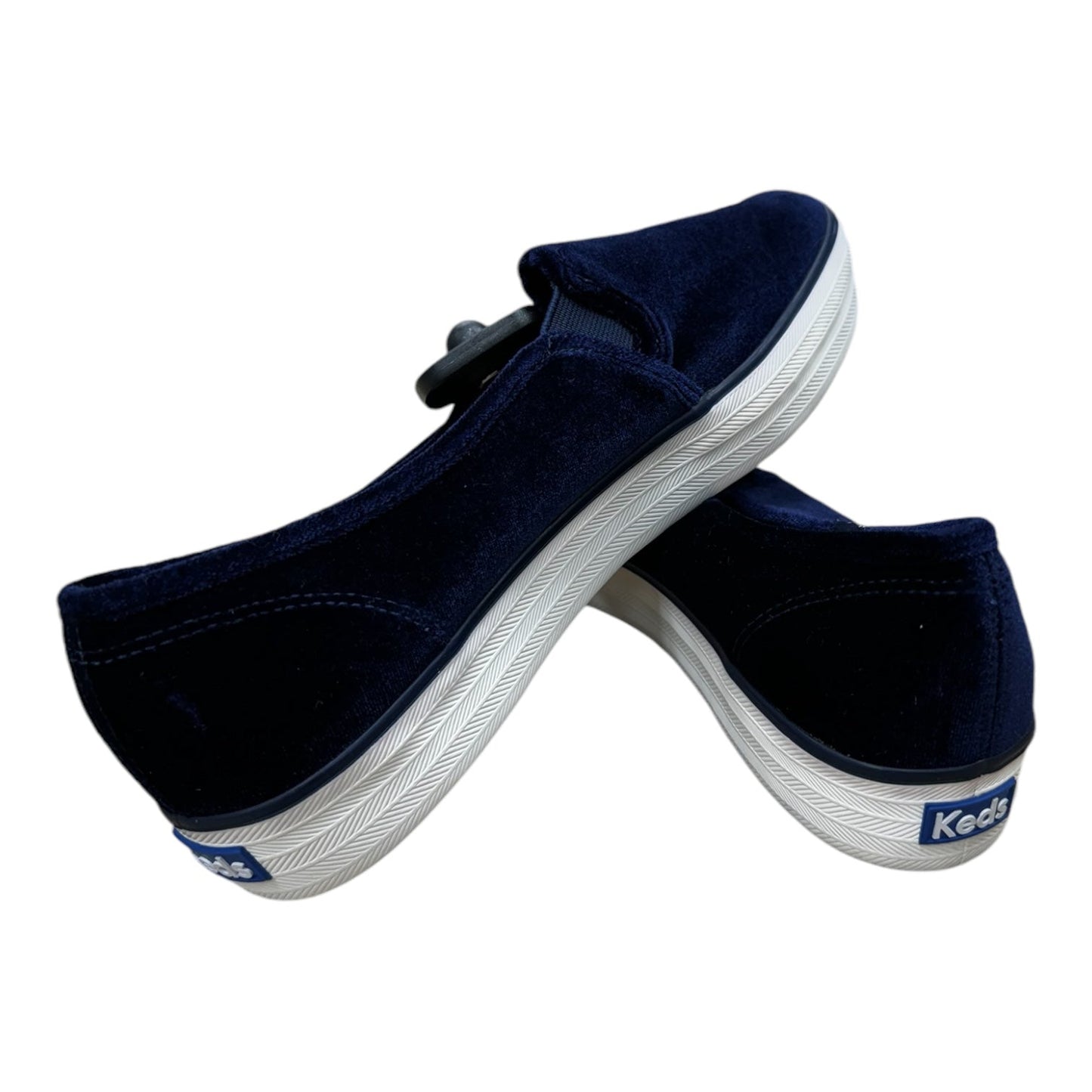 Shoes Flats By Keds In Blue & White, Size: 10