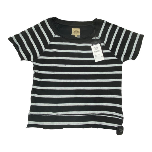 Top Short Sleeve By Chaser In Striped Pattern, Size: M