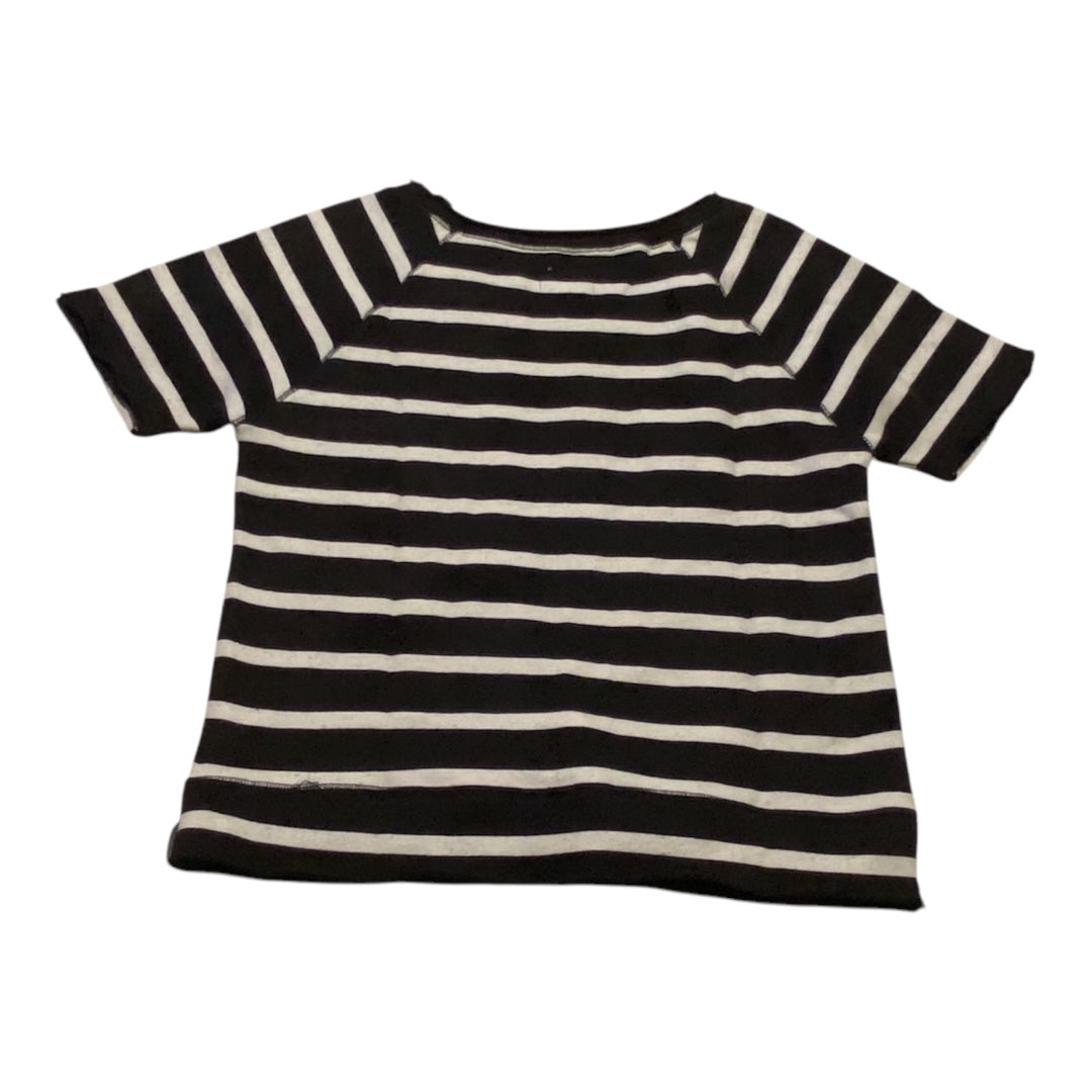 Top Short Sleeve By Chaser In Striped Pattern, Size: S