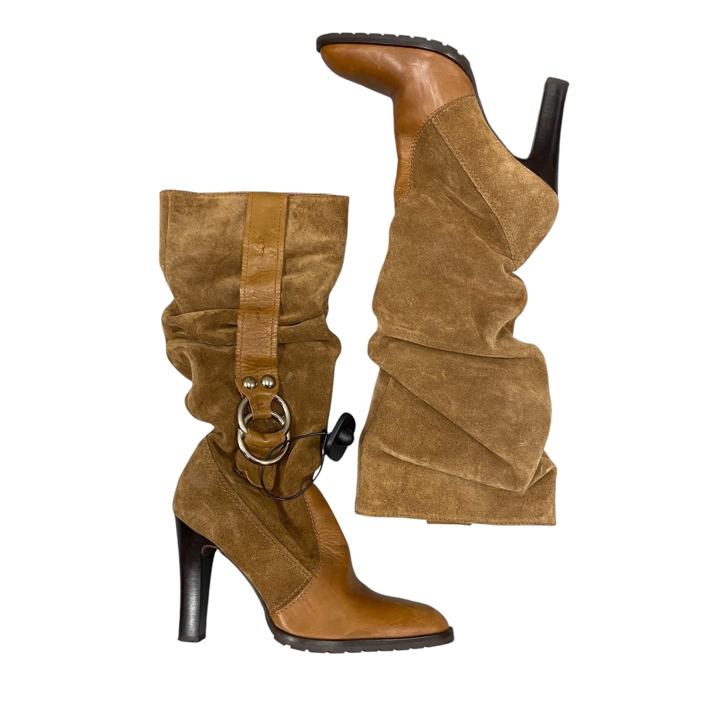 Boots Mid-calf Heels By Jessica Simpson In Brown, Size: 7.5