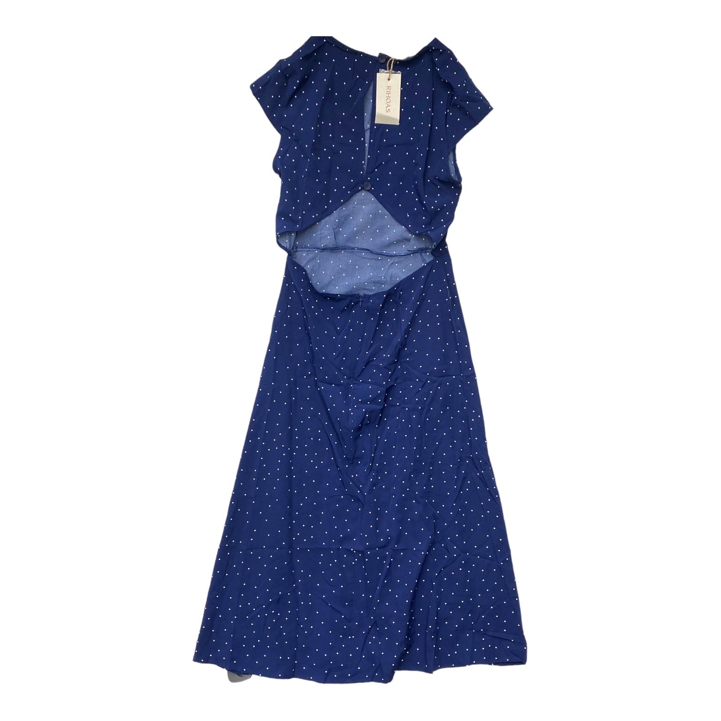 Navy Dress Casual Maxi Rihoas, Size S