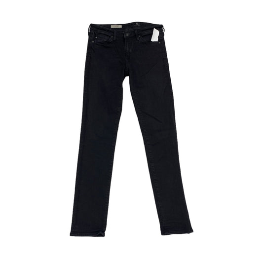 Jeans Skinny By Adriano Goldschmied In Black Denim, Size: 0