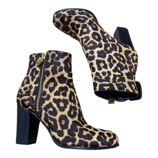 Boots Mid-calf Heels By Michael Kors In Animal Print, Size: 7.5