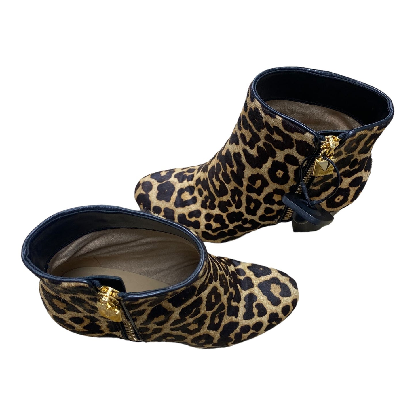 Boots Mid-calf Heels By Michael Kors In Animal Print, Size: 7.5