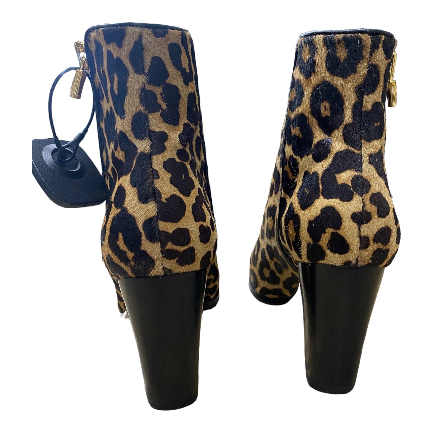 Boots Mid-calf Heels By Michael Kors In Animal Print, Size: 7.5