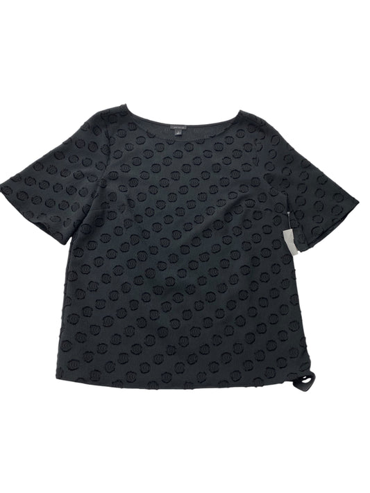 Top Short Sleeve By Ann Taylor In Black, Size: M