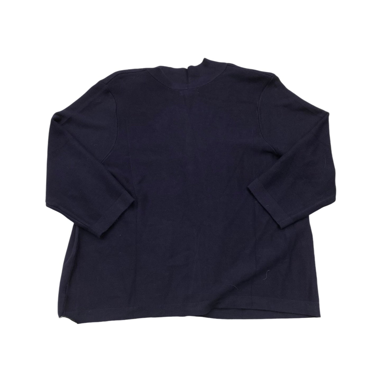 Cardigan By Charter Club In Navy, Size: 2x