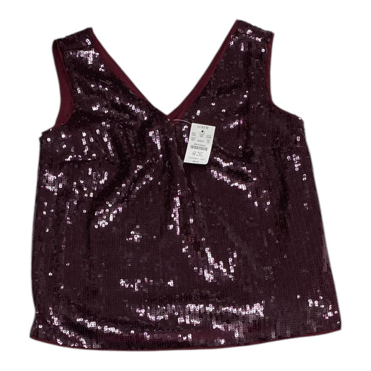 Top Sleeveless By J. Crew In Maroon, Size: Xs