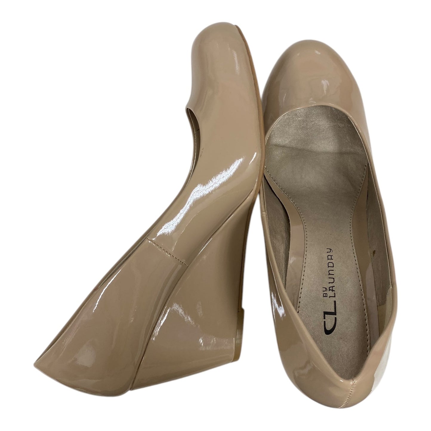 Shoes Heels Wedge By Cl By Chinese Laundry In Beige, Size: 10