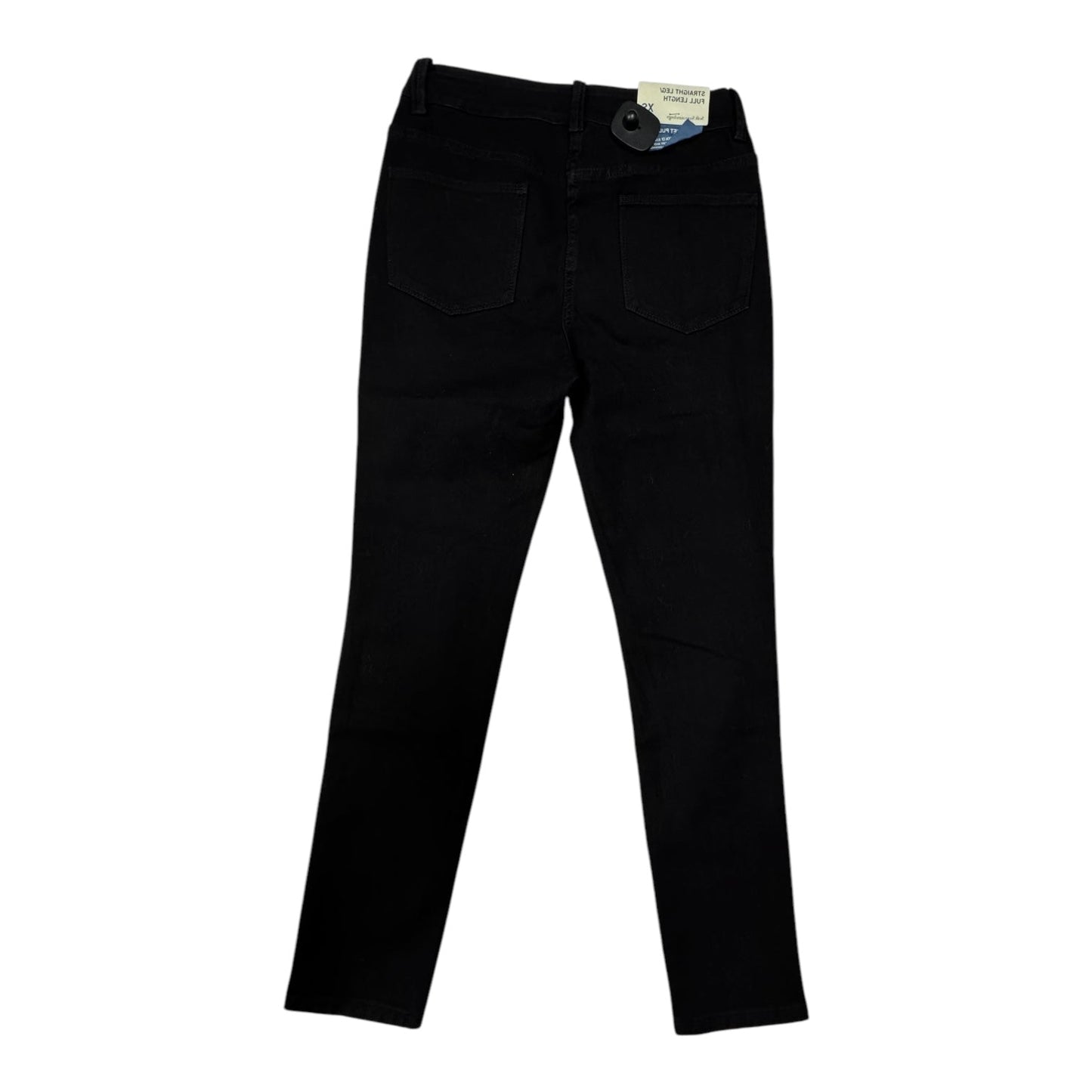 Jeans Straight By Soft Surroundings In Black Denim, Size: Xs