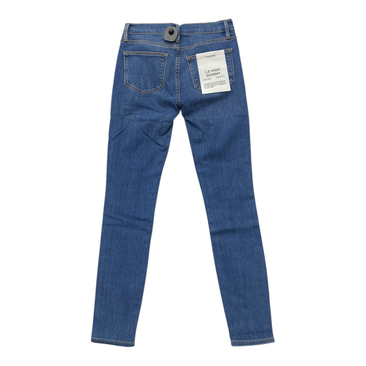 Jeans Skinny By Frame In Blue Denim, Size: 0