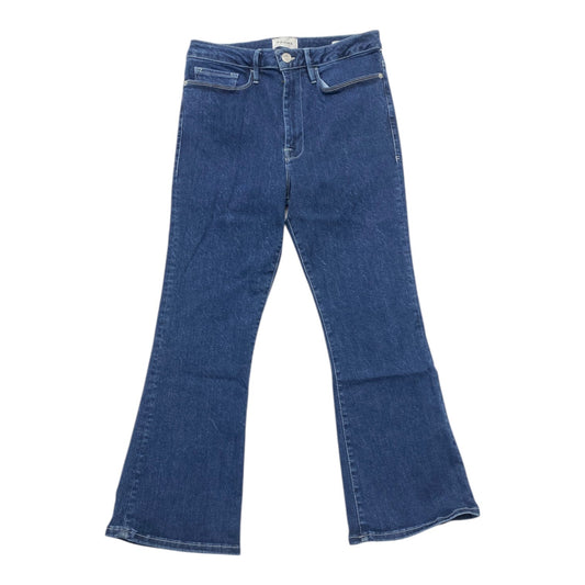 Jeans Boot Cut By Frame In Blue Denim, Size: 2