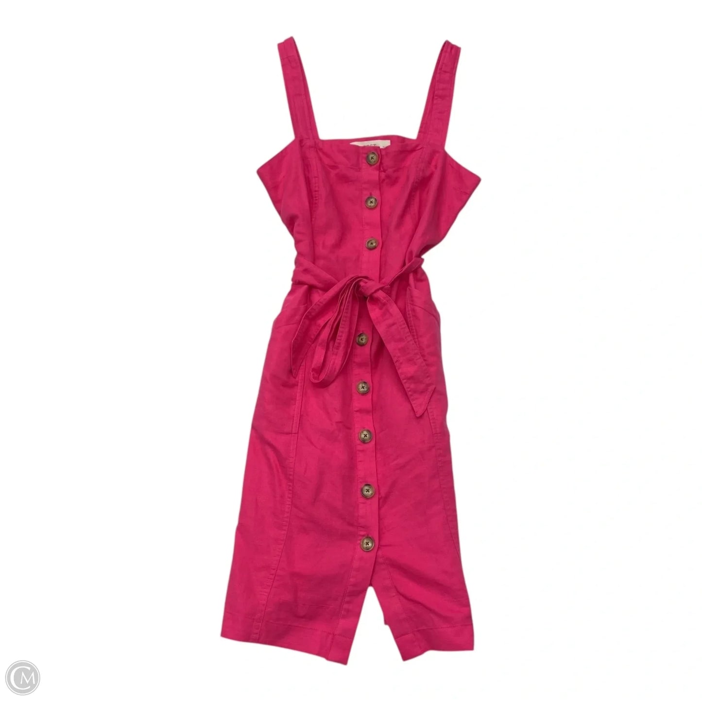 Dress Casual Midi By Loft In Pink, Size: 6p