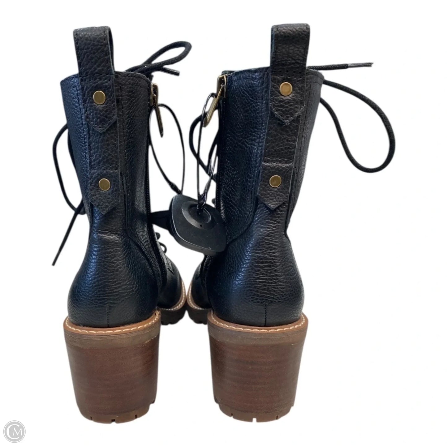 Boots Ankle Heels By Crown Vintage In Black, Size: 7.5