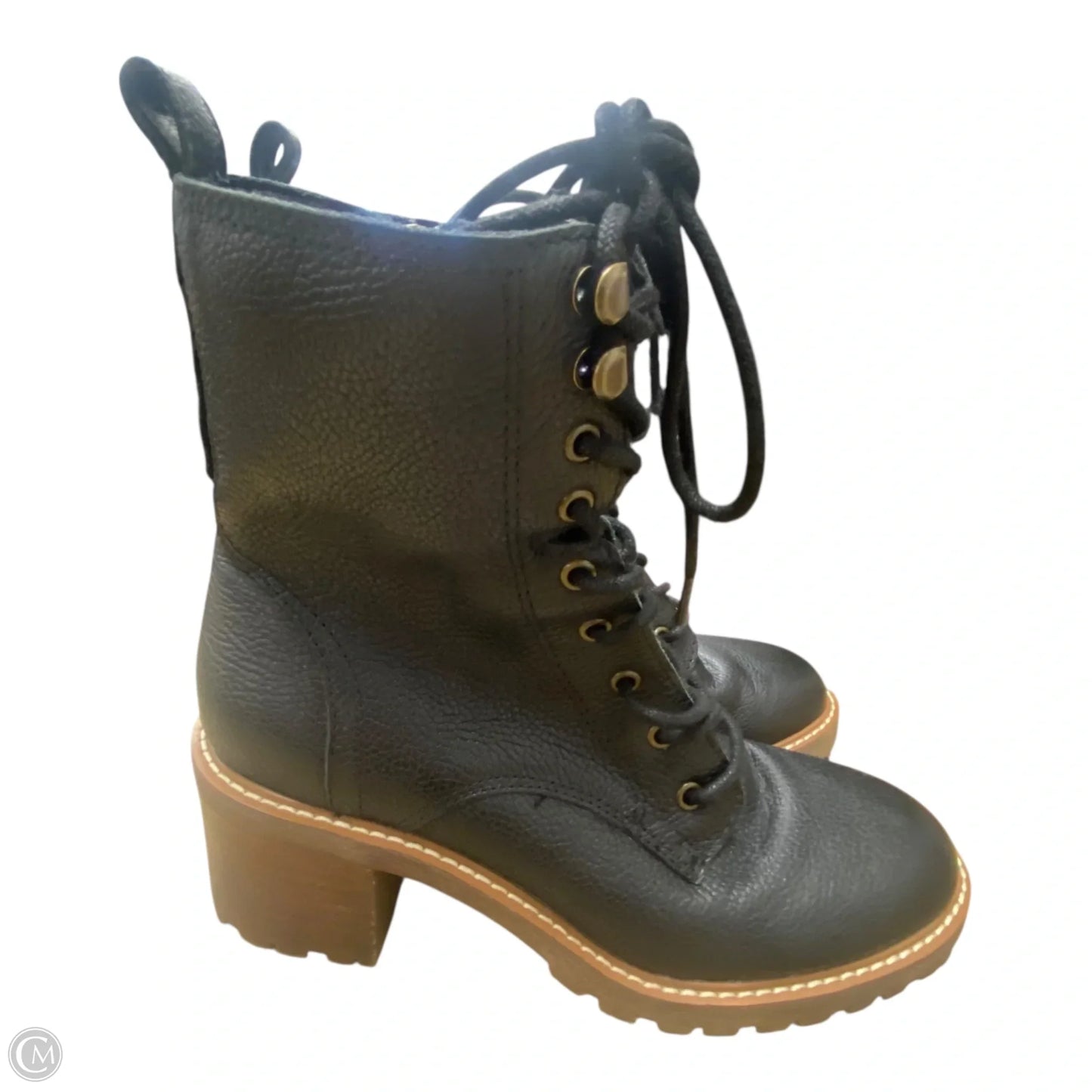 Boots Ankle Heels By Crown Vintage In Black, Size: 7.5