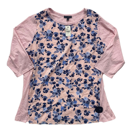 Floral Print Top Long Sleeve Lane Bryant, Size 3x