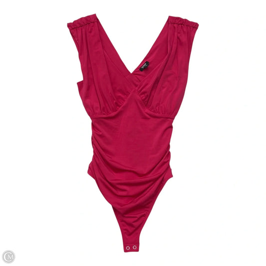 Bodysuit By Express In Pink, Size: Xs