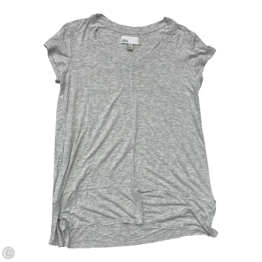 Top Short Sleeve By Nordstrom In Grey, Size: S
