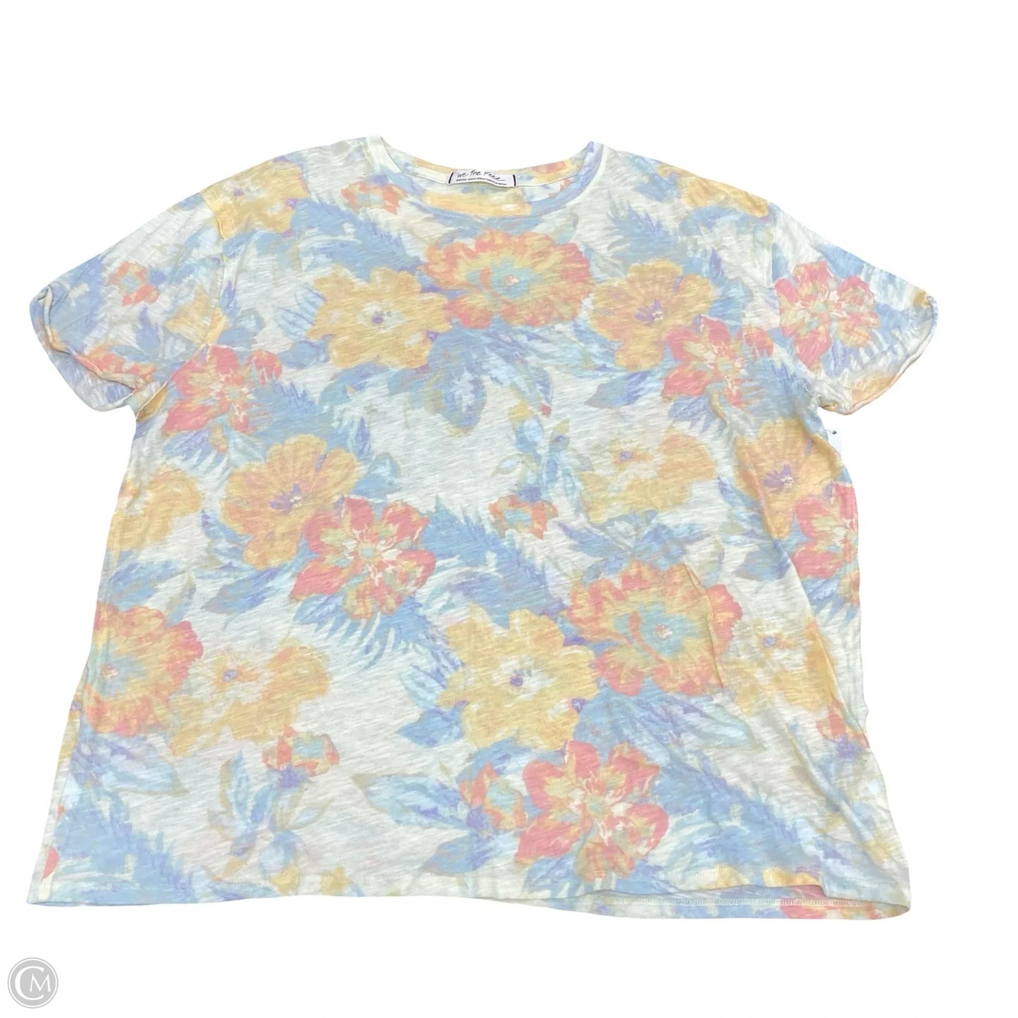 Top Short Sleeve By We The Free In Floral Print, Size: M