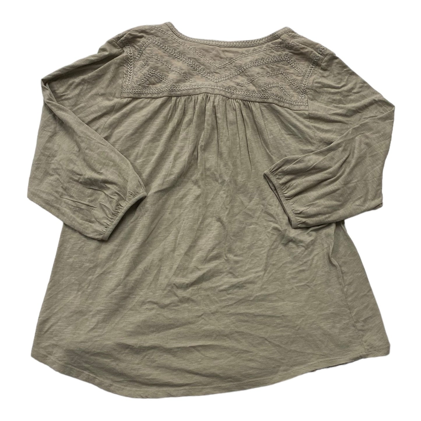 Top 3/4 Sleeve By Lucky Brand  Size: 1x