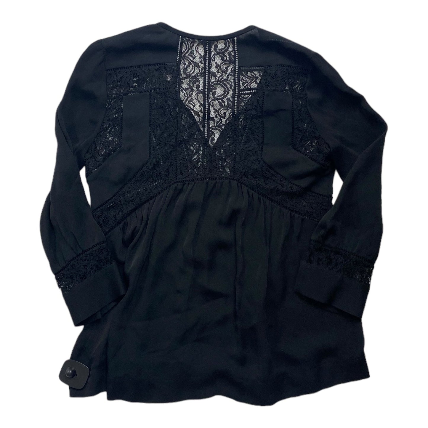 Black Top Long Sleeve Rebecca Taylor, Size 2