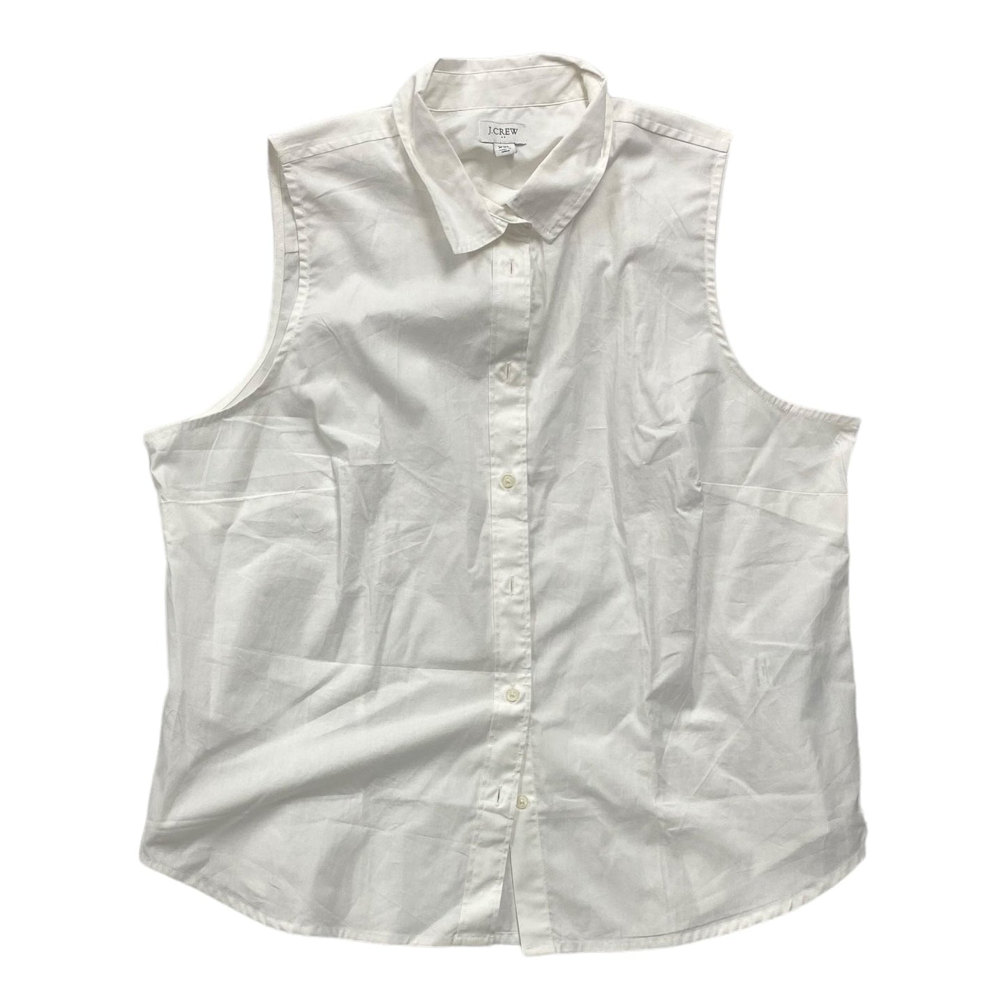 White Top Sleeveless J. Crew, Size 1x