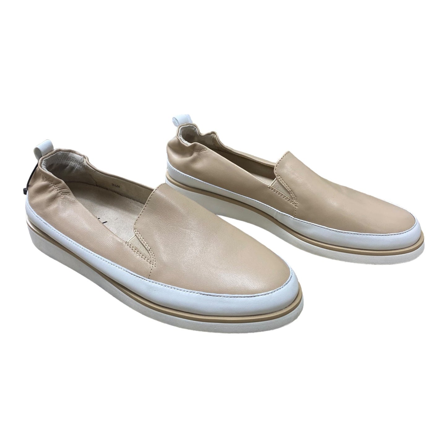 Tan & White Shoes Flats Vaneli, Size 9.5