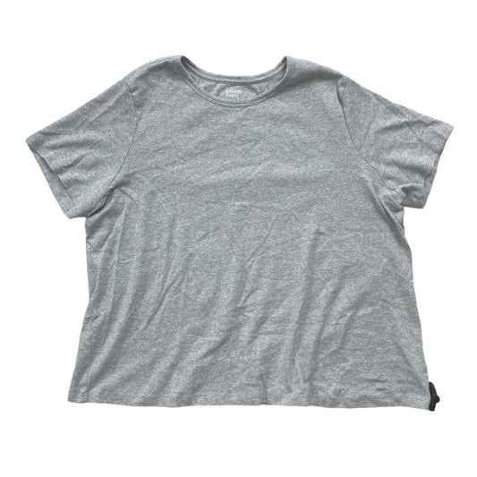 Grey Top Short Sleeve Lands End, Size 2x