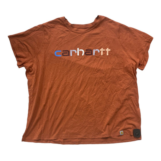 Multi-colored Top Short Sleeve Carhartt, Size 3x