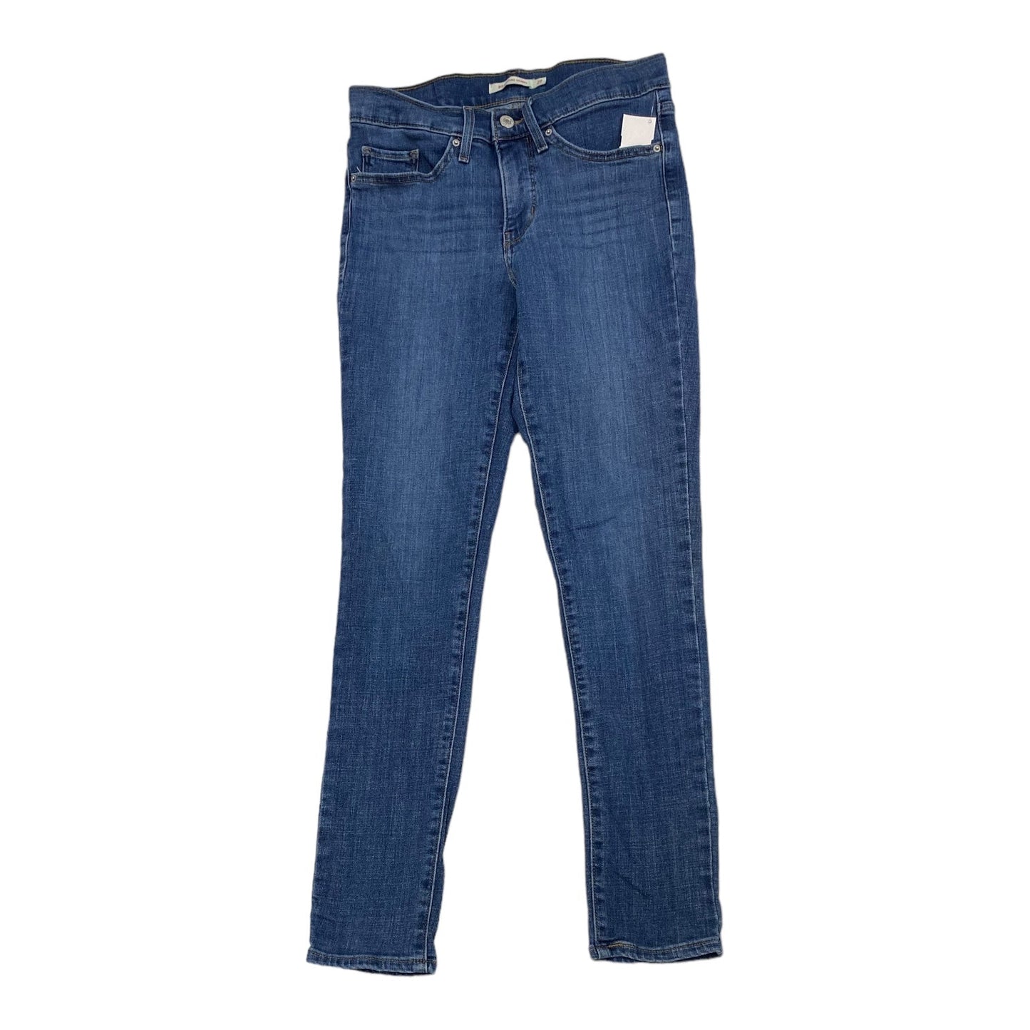 Jeans Skinny By Levis In Blue Denim, Size: 4