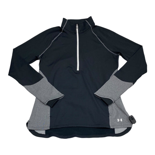 Athletic Jacket By Under Armour In Black & Grey, Size: L