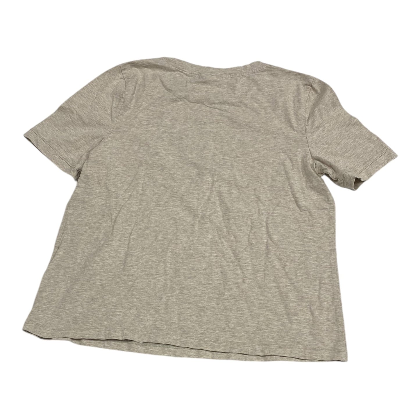 Top Short Sleeve By Charter Club In Tan & White, Size: S